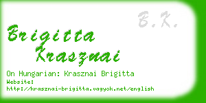 brigitta krasznai business card